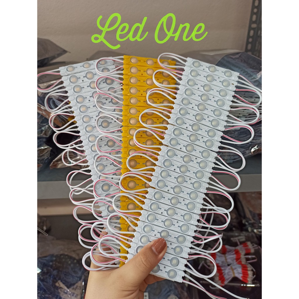 Led cụm 3 bóng 6011 DC: 12V-1,5 W mắt lồi (20 thanh/vỉ)