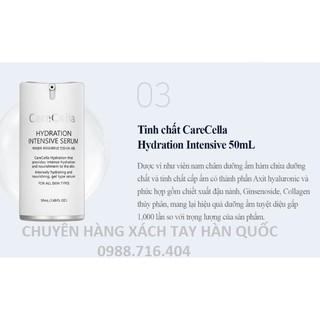 Set dưỡng da cao cấp Carecella Hydration basic 5 bước