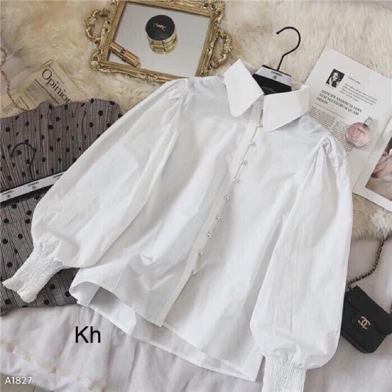 [Mã FAMAYWA giảm 10K đơn 50K] sơ mi cúc ngọc chất mềm đẹp | BigBuy360 - bigbuy360.vn