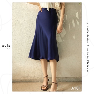 Chân váy lụa thiết kế A181 by Nyla