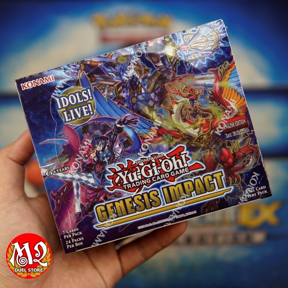 Hộp thẻ bài Yugioh GENESIS IMPACT Booster Box sealed - 24 Packs - Nhập khẩu từ Hoa Kỳ USA