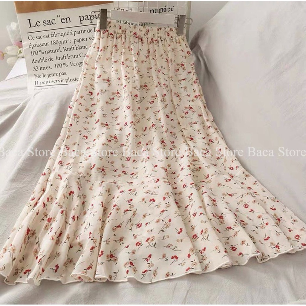 [Baca Store] Chân váy voan màu be hóa nhí, chân váy dài vintage hàng đẹp chất lượng cao | BigBuy360 - bigbuy360.vn