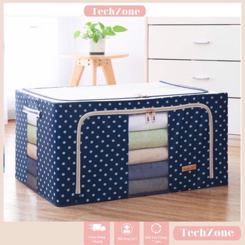 [Mã LIFE20KALL giảm 10% đơn 50K] Túi vải đựng chăn màn, quần áo có khung sắt chịu lực cao cấp bền, đẹp