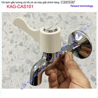 Vòi lạnh gắn tường Caesar KAG-CAS101, vòi xả nước tay gạt nước mạnh sử dụng tốt siêu bền
