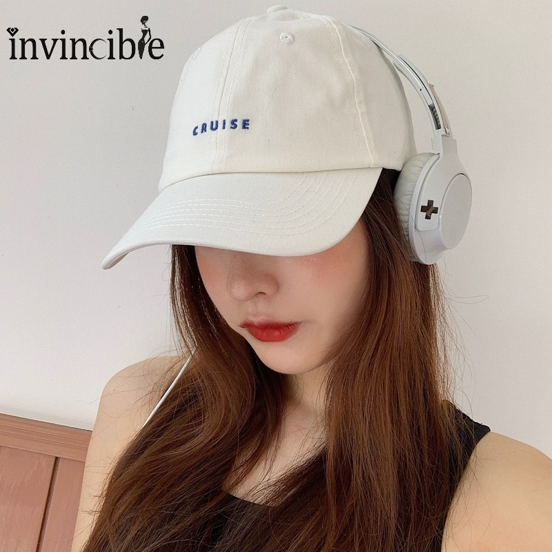 Mũ Lưỡi Trai Unisex Thêu Chữ Chất Liệu Cotton Mềm Thoáng Khí