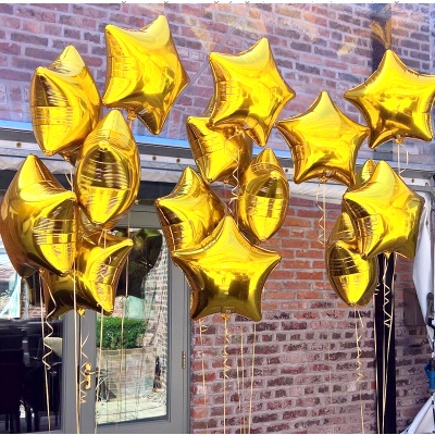 Bong bóng nhôm hình ngôi sao đủ các kích thước nhỏ - to