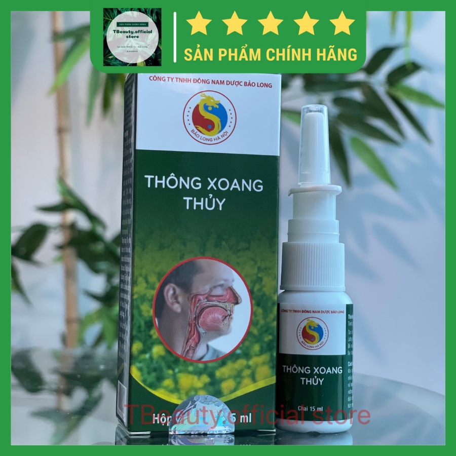 Xịt xoang MŨI ,Trục mũ,đào thải mũi trong hốc xoang ,tái sinh niêm mạc ( Chính hãng Bảo Long )