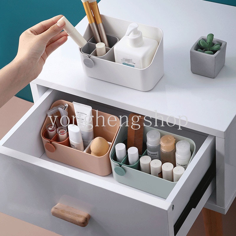 Hộp Đựng Đồ Trang Điểm / Mỹ Phẩm Để Bàn Phòng Khách Phong Cách Ins Sáng Tạo Ốp