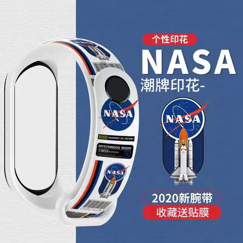 Dây đeo thay thế chất liệu silicon thiết kế nhiều lỗ họa tiết hoạt hình thời trang cho Xiaomi Mi Band 3 4 5 6