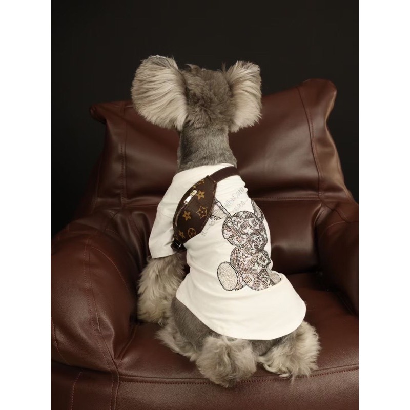 Áo Hottrend cao cấp đính hột xịn sò dành cho cún và mèo cưng. vải thun lạnh co gian 4 chiều. 2kg-12kg