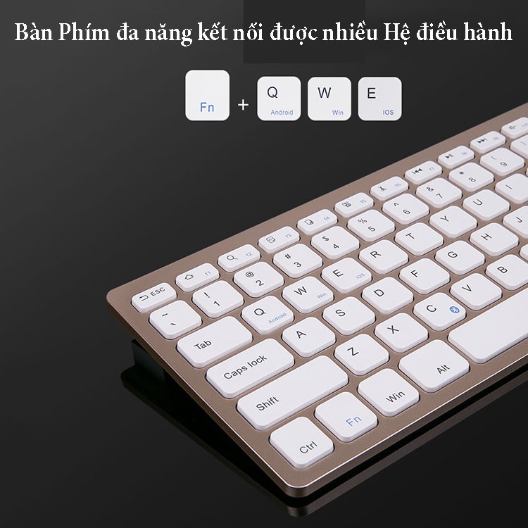 Bàn phím Bluetooth BOW HB098 cho Điện thoại, iPad, Laptop