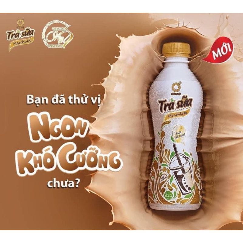 Chai trà sữa Matchiato chai 268ml