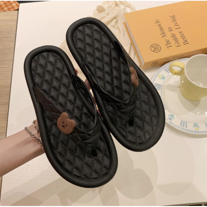 JY209 - Dép xỏ ngón gấu mềm đáng yêu