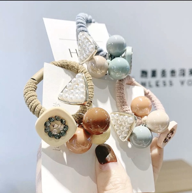 Dây cột tóc nữ, Thun buộc tóc dễ thương  Style Hàn Quốc