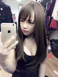 Tóc giả thẳng cúp lửng tặng lược + lưới