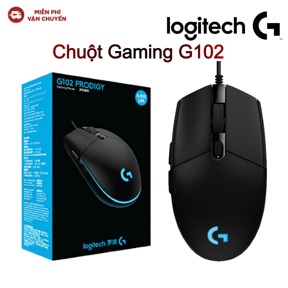 Chuột gaming Logitech G102 (Đen)