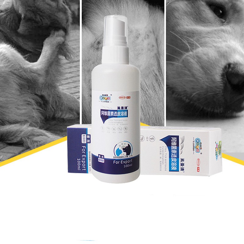 (Hàng Nhập )Thuốc trị ve chó CHZK dạng xịt trị ve, ghẻ, chấy, rận, bọ chét trên chó hương hoa oải hương-100ml csp15