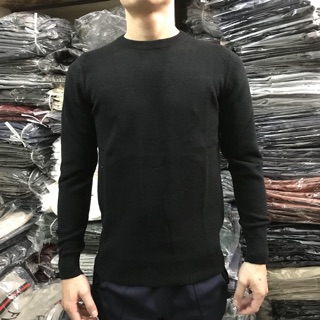 [Hot]Áo len nam cổ tròn hạt gạo