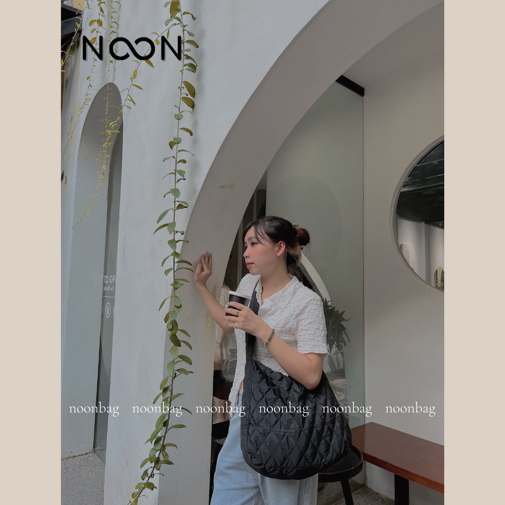 Túi đeo chéo, đeo vai nam nữ unisex NOON lót phao NB48