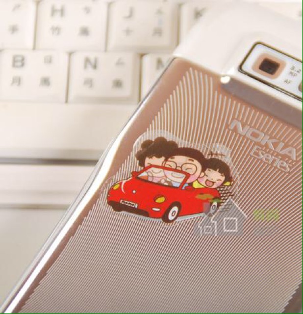 Combo 6 tấm Sticker Hoạt Hình đáng yêu - Hình dán trong suốt phong cách Hàn Quốc xinh - Nhãn dán nhiều mẫu cute giá rẻ