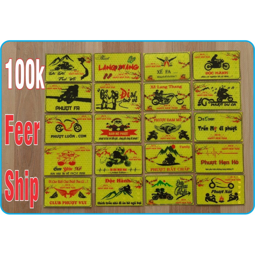 20 logo phượt phản quang
