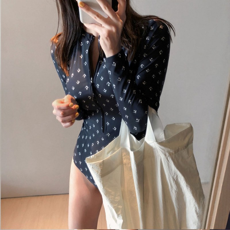 Đồ Bơi Một Mảnh Phối Khoá Kéo Dành Cho Nữ