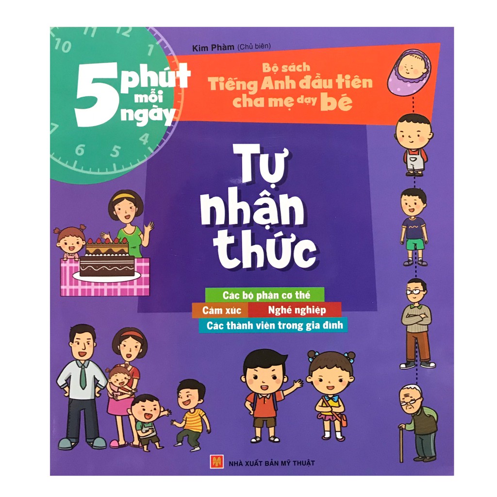 Sách - Bộ sách tiếng anh đầu đời cha mẹ dạy bé - Tự nhận thức