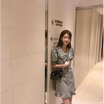 Đầm vintage - đầm red Kẻ sọc TWICE vocation party Dress