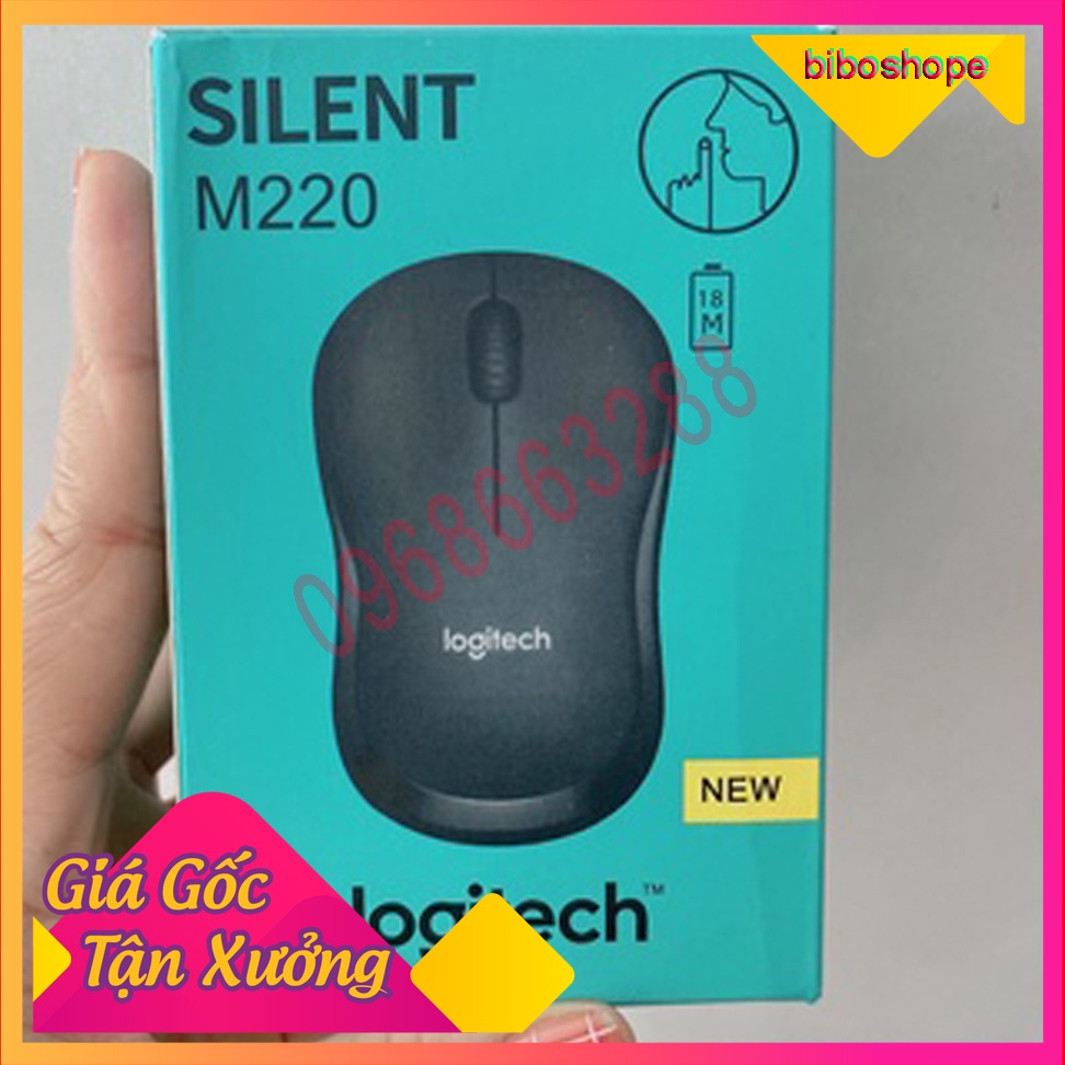🔥Free ship🔥 Chuột Không Dây Logitech M220 Silent Tiếng Động Siêu Nhỏ Bảo hành 12 tháng 🔥Free ship🔥