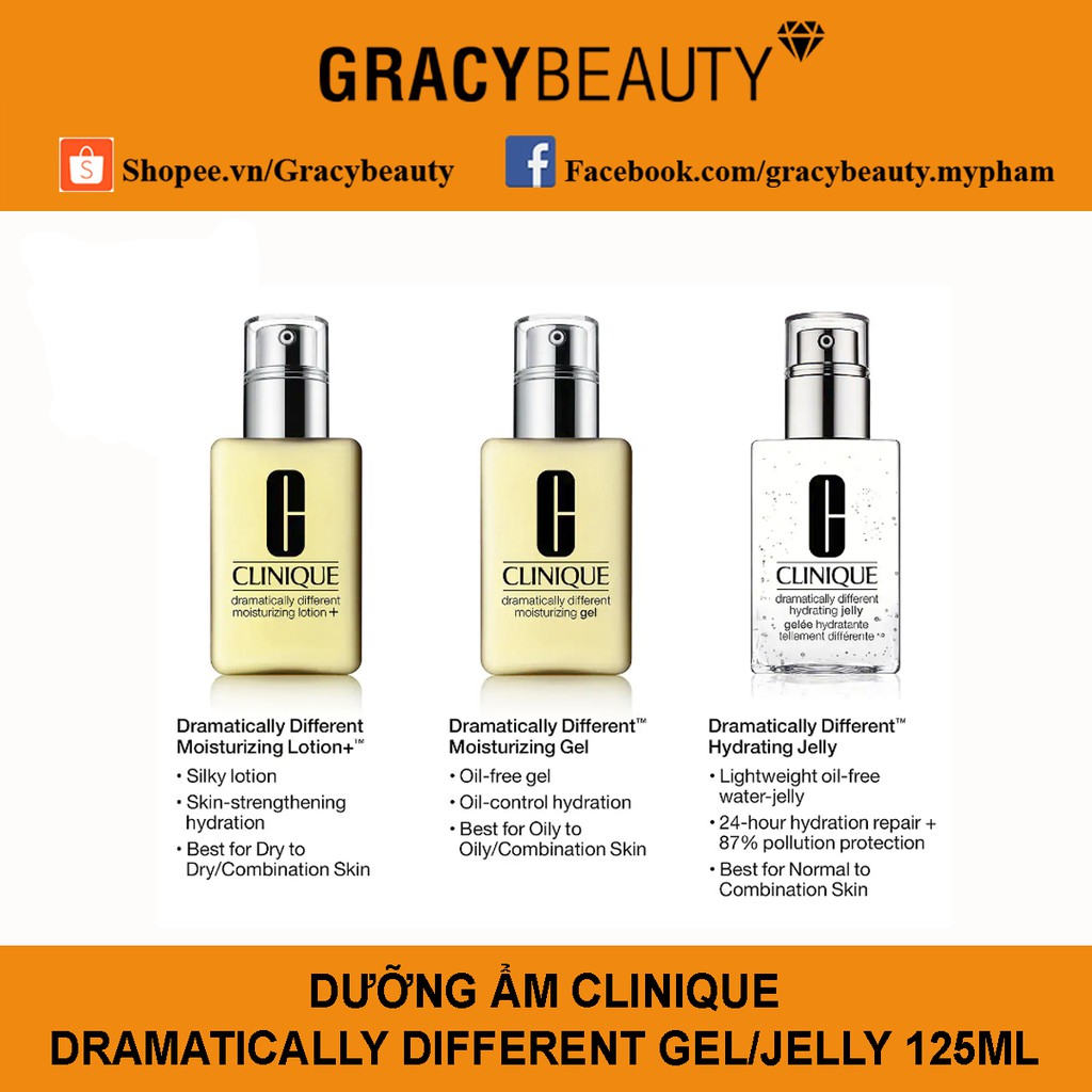 Dưỡng ẩm Clinique Dramatically Different Moisturizing Gel/Jelly 125ml