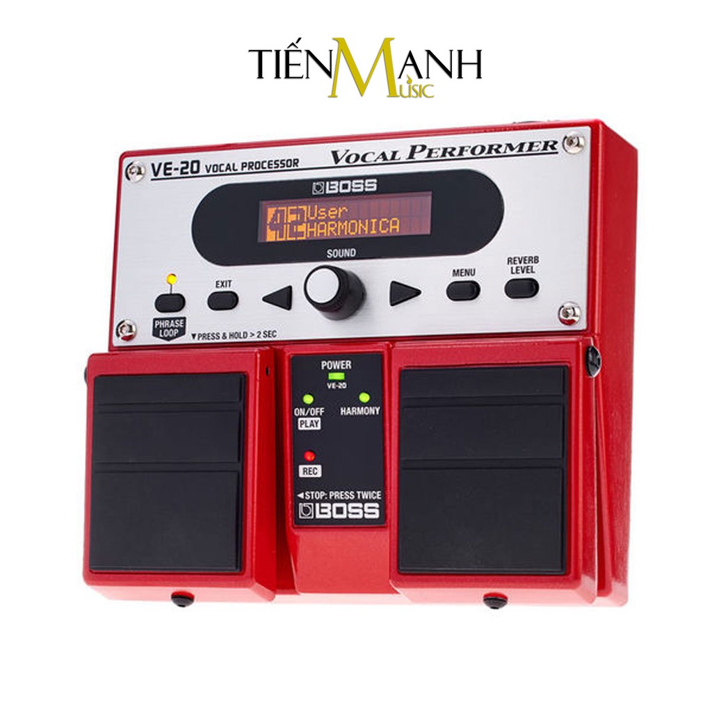 Boss VE-20 Vocal Processor Stompbox Tạo tiếng Bè, Vang vọng và chỉnh Tone, Giọng cho Ca sỹ - Bàn đạp Phơ Guitar VE20