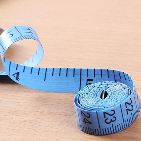 Thước dây may đo 1.5M có đầu sắt, cuộn thước may đo quần áo, đo 3 vòng, đo chiều cao