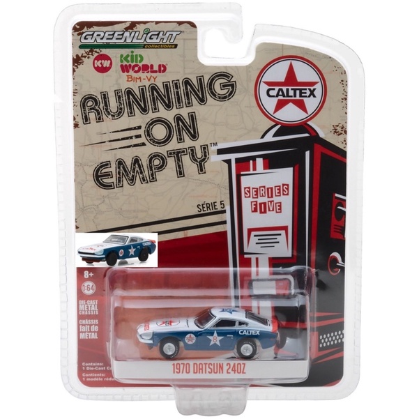 Xe mô hình GreenLight Running On Empty Series 5 1970 Datsun 240Z 41050-E.