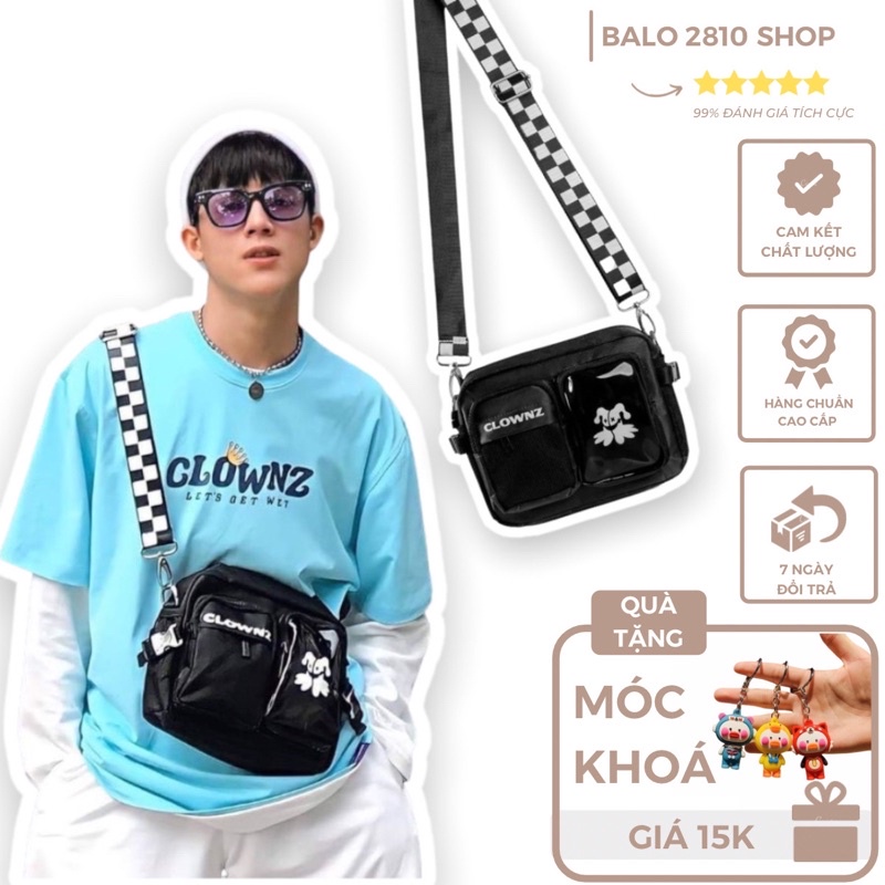 Túi Đeo Chéo Clownz Chất Vải Polyester Cao Cấp Chống Thấm Nước 2810 Clothes Shop Ulzzang Unisex