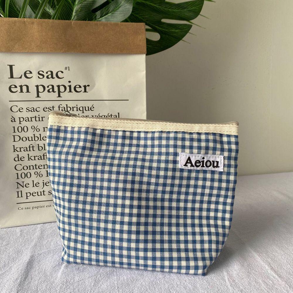 Túi Đựng Mỹ Phẩm Du Lịch Màu Trơn Kẻ Sọc Đơn Giản Thời Trang Cho Nam Và Nữ