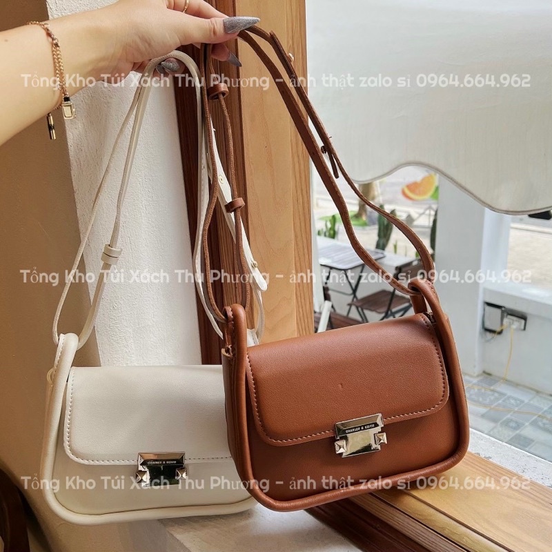 Túi Xách Nữ Kẹp Nách Trơn Khoá Bấm Siêu Đẹp Hàng Quảng Châu Loại 1 + Hình Shop Tự Chụp