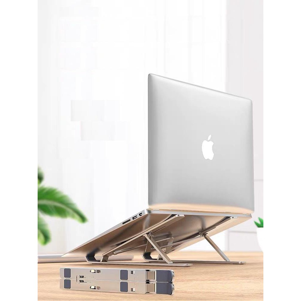 [ COMBO 2 ]Giá đỡ Laptop MacBook Ipad bằng nhôm có thể điều chỉnh độ cao, gập lại được WHOLESALE