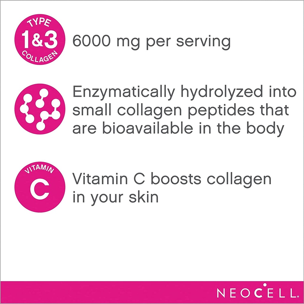 Viên uống bổ sung Collagen da móng tóc Neocell Super Collagen+C 360 viên, 250 viên của Mỹ