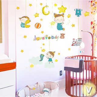 Decal dán tường Chúc bé ngủ ngon