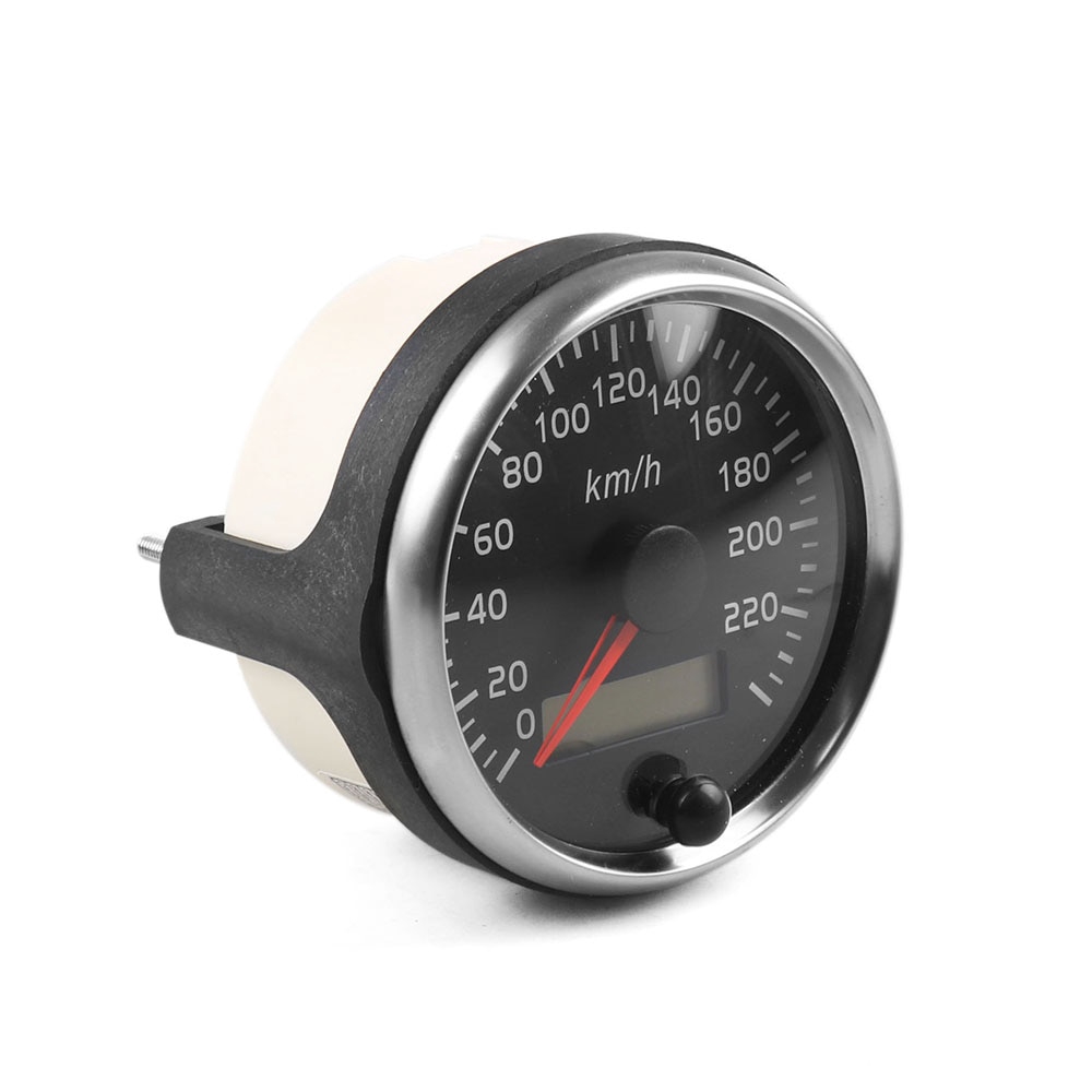 Đồng Hồ Đo Tốc Độ Thông Dụng 220km / h 85mm 12v 24v Với Ánh Sáng Trắng / Hổ Phách Và lcd Cho Xe Hơi / Xe Tải / Tàu Thuyền