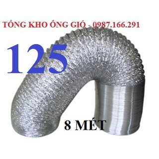 Ống sun bạc hút mùi co giãn phi 125 lõi thép