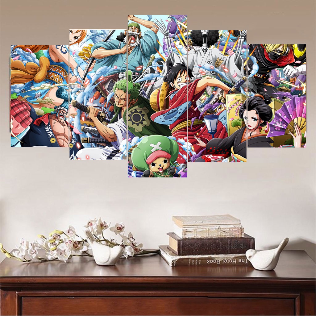 Bộ Poster One Piece Dán Tường bằng Decal bóc dán - Tranh Nhân vật One Piece dùng trang trí nội thất | Z Decor