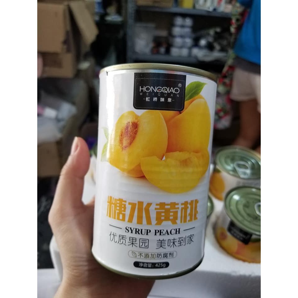 Đào Ngâm Nội Địa Đóng Hộp HongQiao / 425g | BigBuy360 - bigbuy360.vn