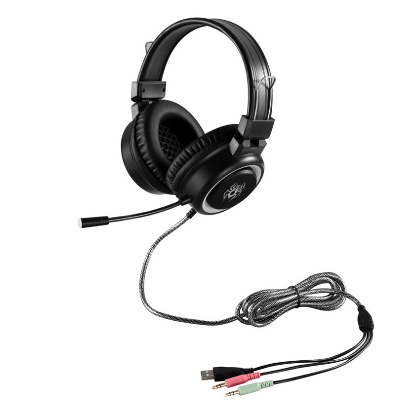 Tai Nghe Chụp Tai Có Mic Bọ Cạp Yoro V5 LED RGB - Phục vụ học online, nghe nhạc, chơi game