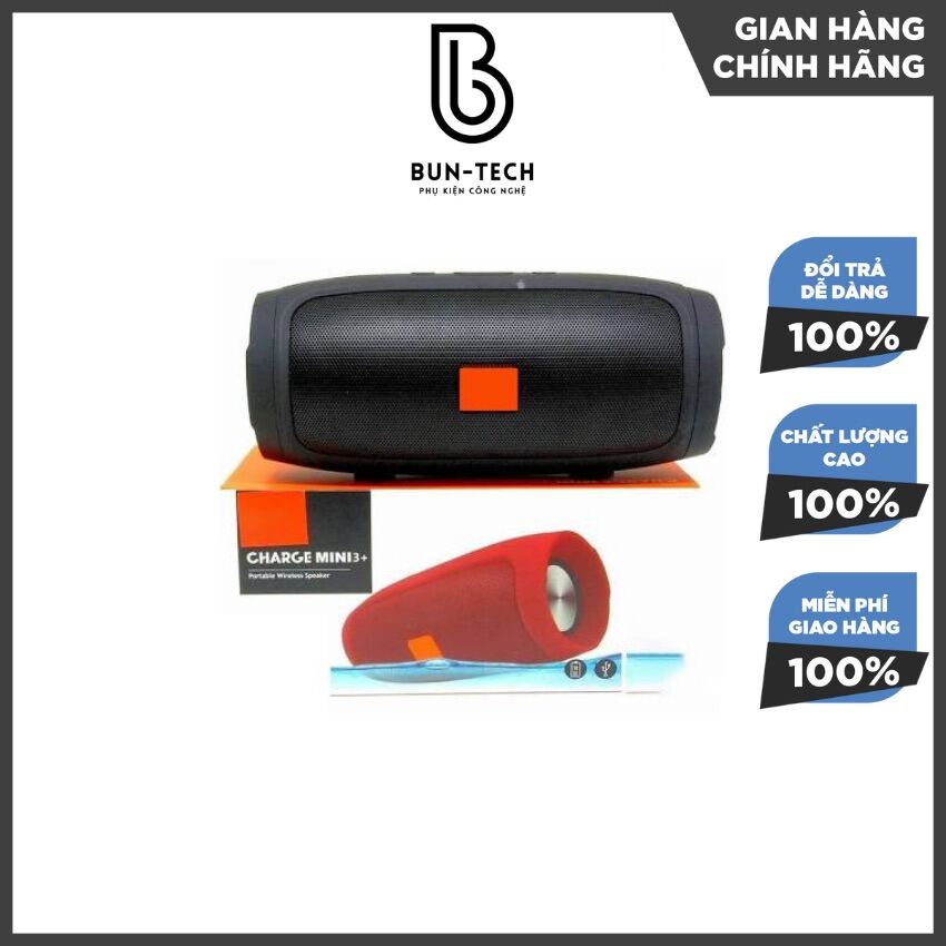 Loa Bluetooth mini Không Dây Cầm Tay Charge 3 Nghe Nhạc Hay, Hỗ Trợ Cắm Usb Thẻ Nhớ Nhỏ Gọn Giá Rẻ - BunTech