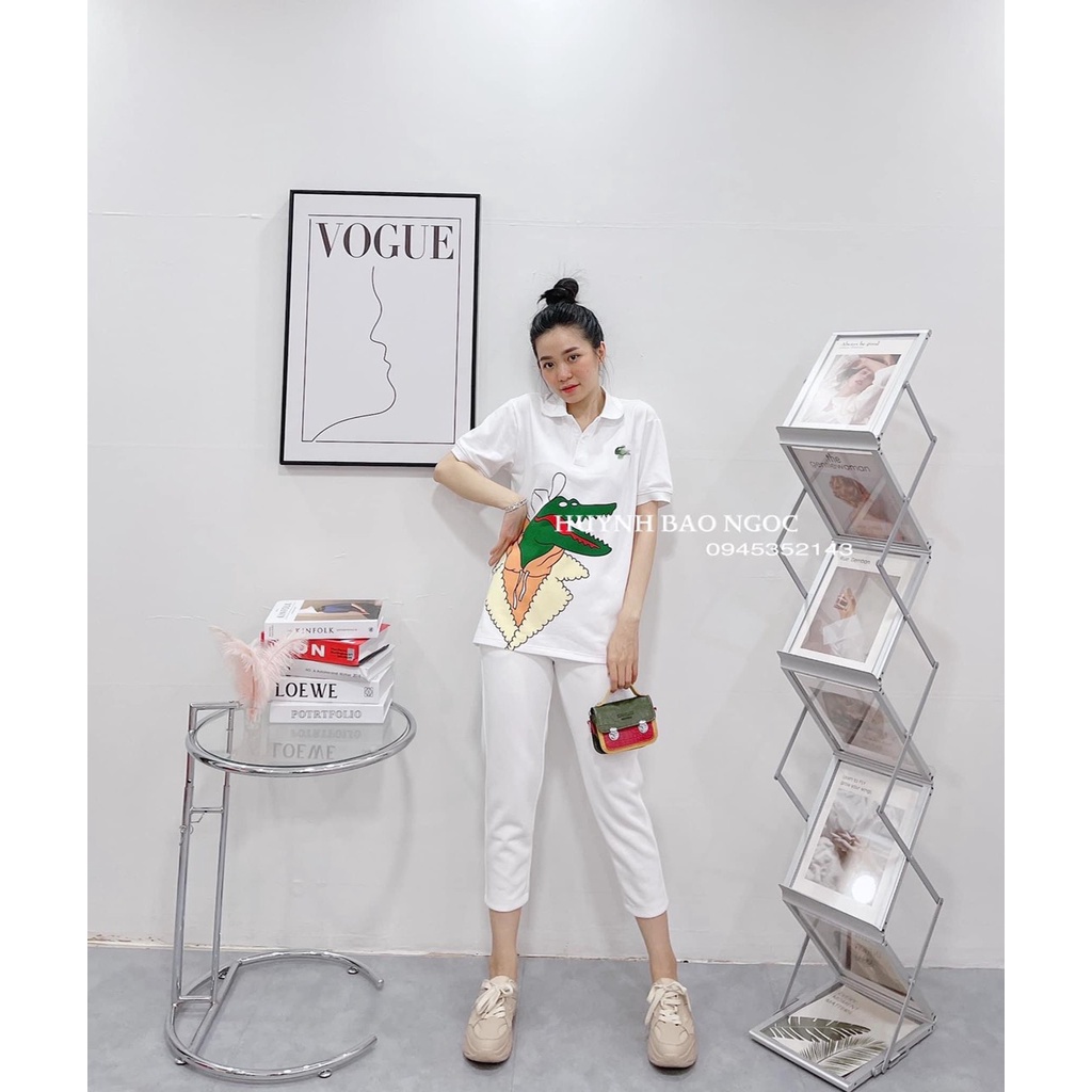 Set bộ cá sấu siêu hot quần baggy nữ đồ bộ nữ đi chơi Bn344