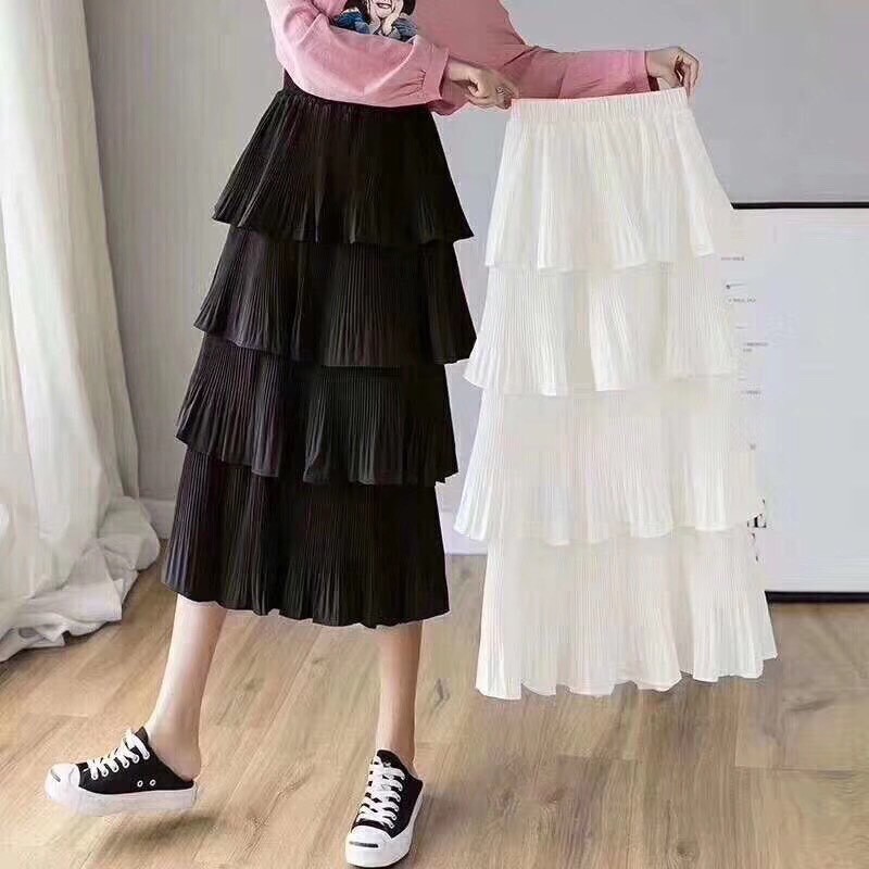 Chân váy xếp ly dài ulzzang công sở đẹp hàng Quảng Châu cao cấp - CV247 | BigBuy360 - bigbuy360.vn