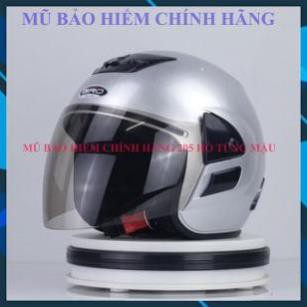 Mũ bảo hiểm chính hãng 3/4 có kính cho Nam  GRO cao cấp - Kiểu dáng Honda màu xanh rêu