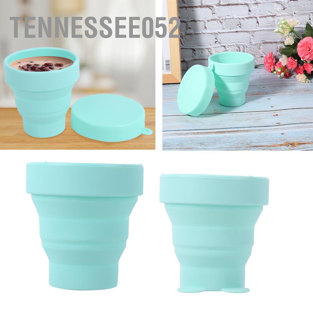 Tennessee052 Portable Folding Silicone Water Cup Telescopic Mug Drinkware for Outdoor Travel