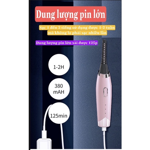 Máy uốn mi nhiệt 3 chế độ cao cấp pin sạc BR 2021